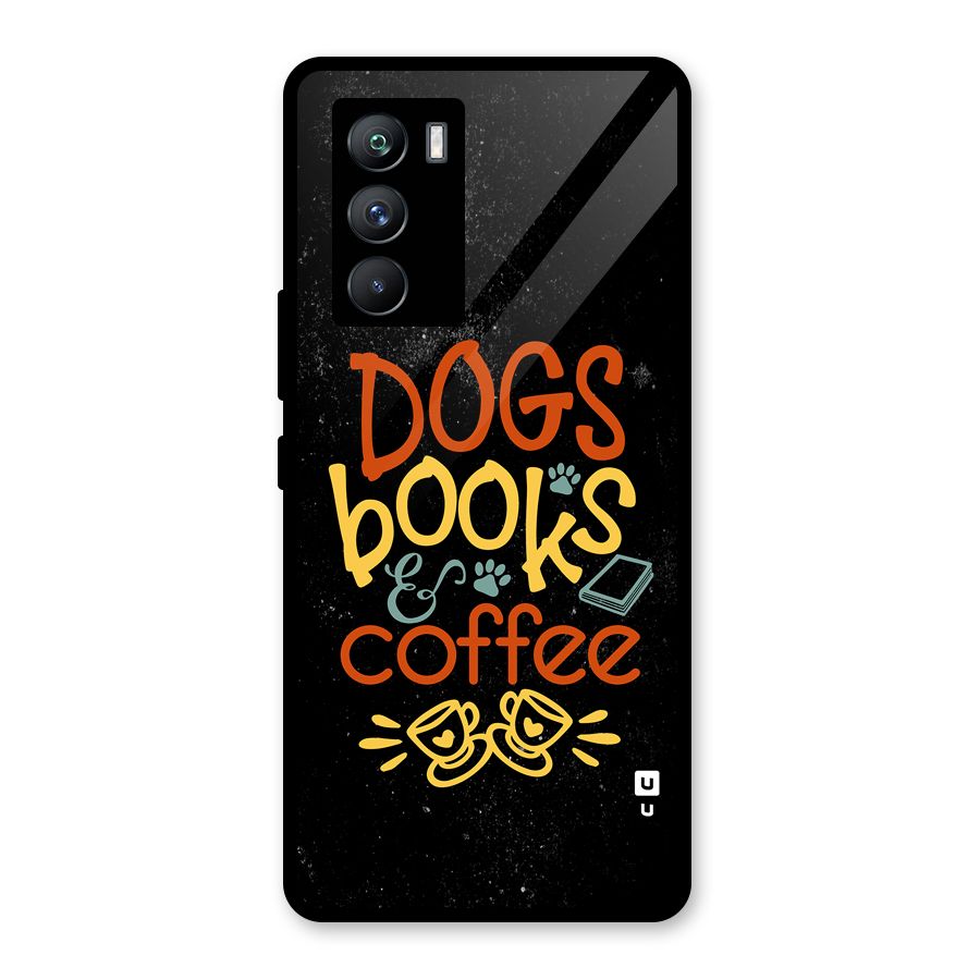 Dogs Books Coffee Glass Back Case for Vivo iQOO 9 SE