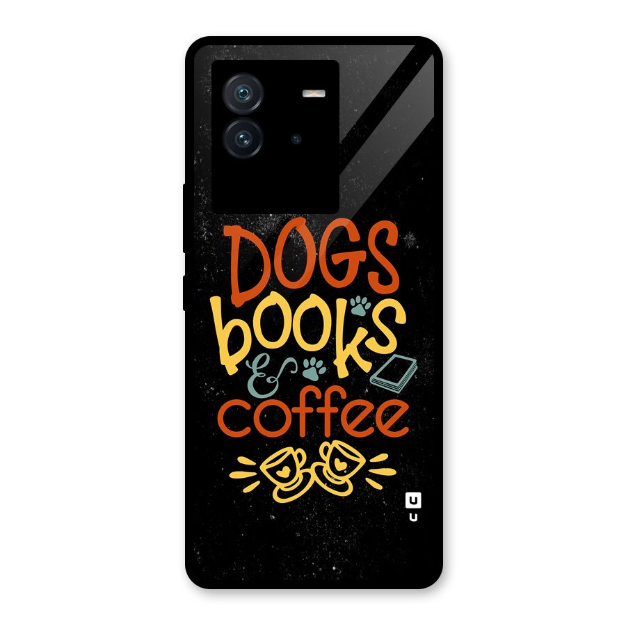 Dogs Books Coffee Glass Back Case for Vivo iQOO Neo 6 5G