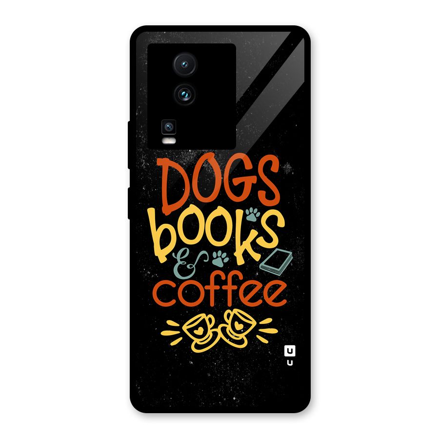 Dogs Books Coffee Glass Back Case for Vivo iQOO Neo 7
