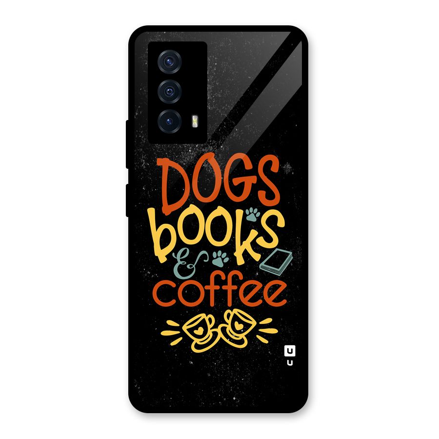 Dogs Books Coffee Glass Back Case for Vivo iQOO Z5