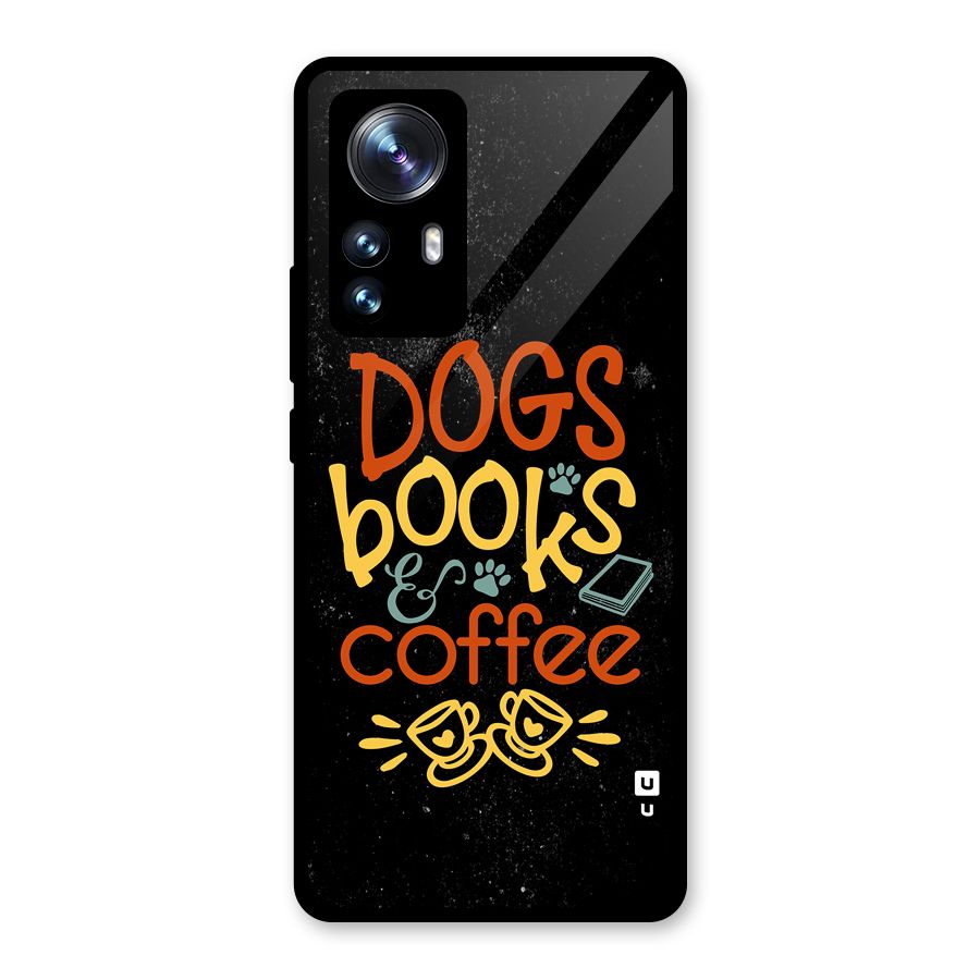 Dogs Books Coffee Glass Back Case for Xiaomi 12 Pro