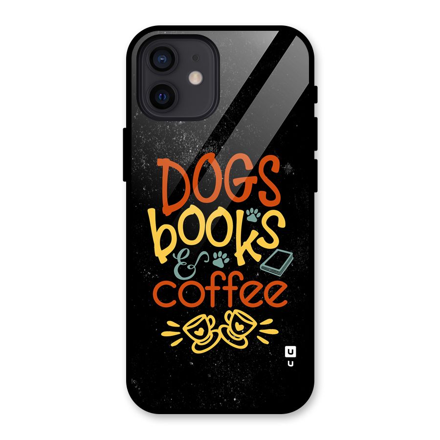 Dogs Books Coffee Glass Back Case for iPhone 12
