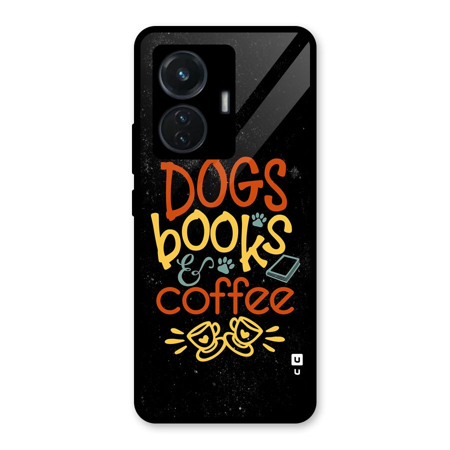 Dogs Books Coffee Glass Back Case for iQOO Z6 44W