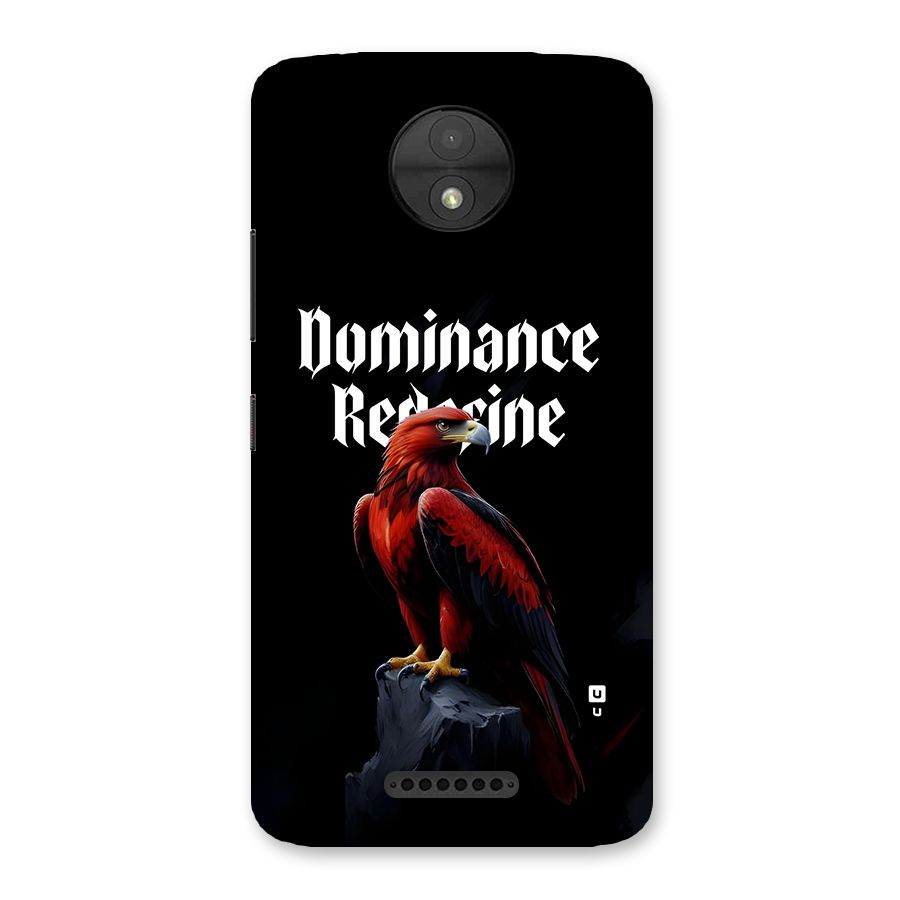 Dominance Eagle Back Case for Moto C