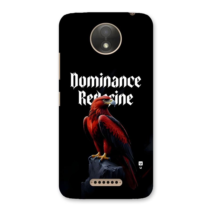 Dominance Eagle Back Case for Moto C Plus