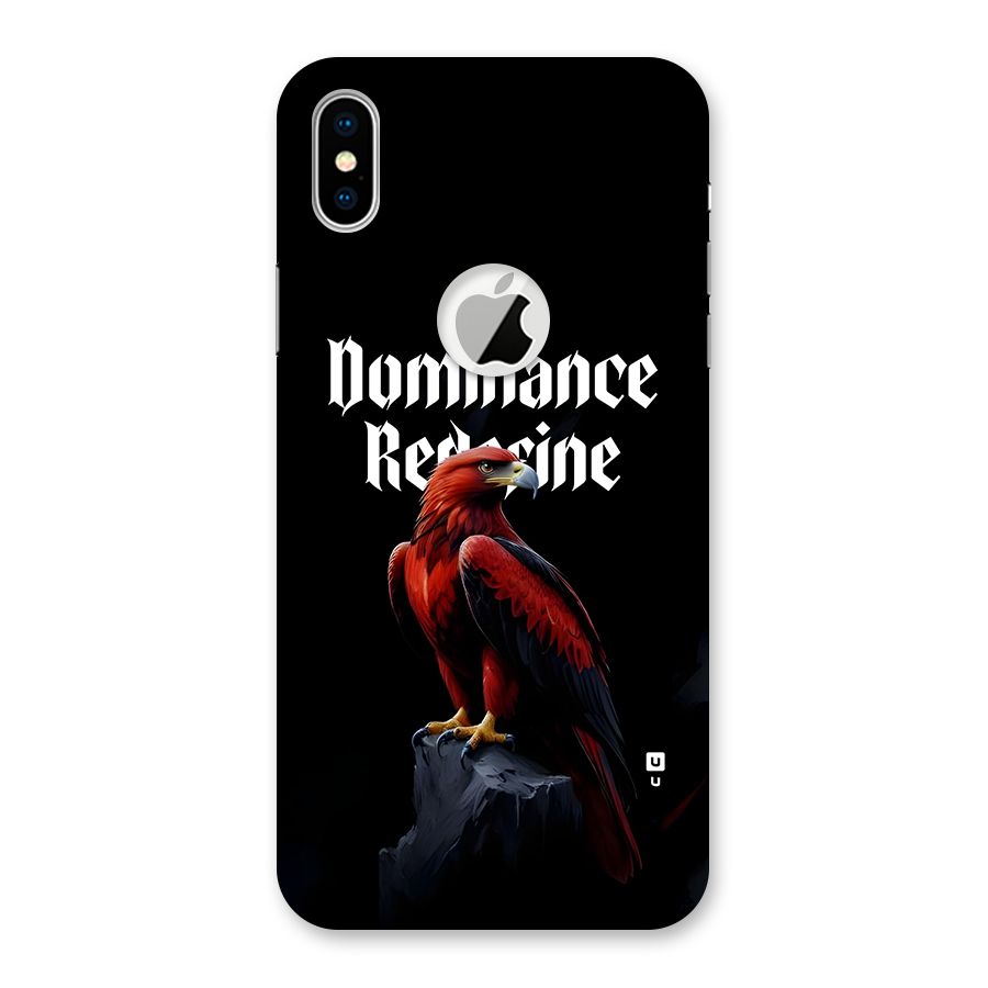 Dominance Eagle Back Case for iPhone X Logo Cut