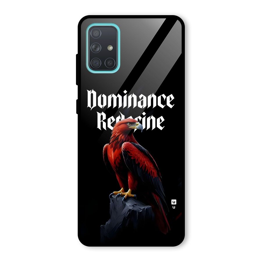 Dominance Eagle Glass Back Case for Galaxy A71