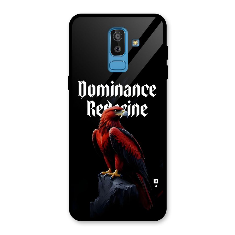 Dominance Eagle Glass Back Case for Galaxy J8