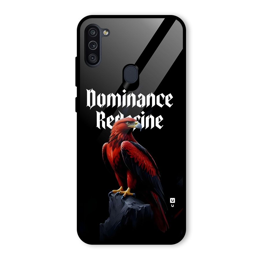 Dominance Eagle Glass Back Case for Galaxy M11