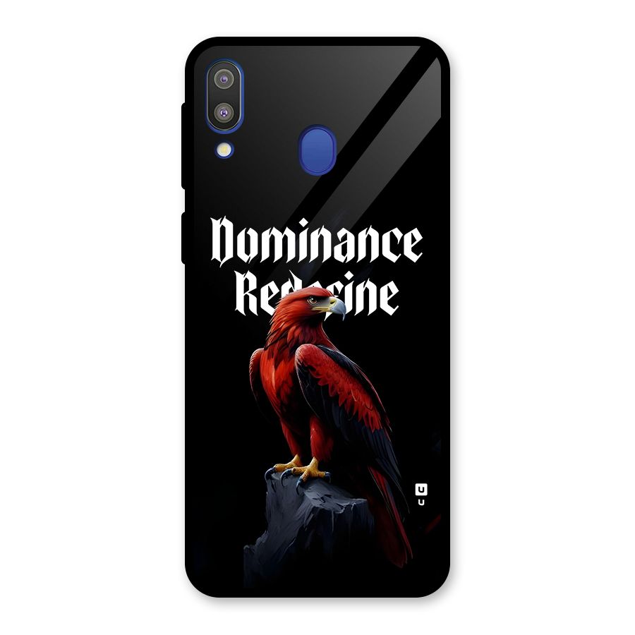 Dominance Eagle Glass Back Case for Galaxy M20