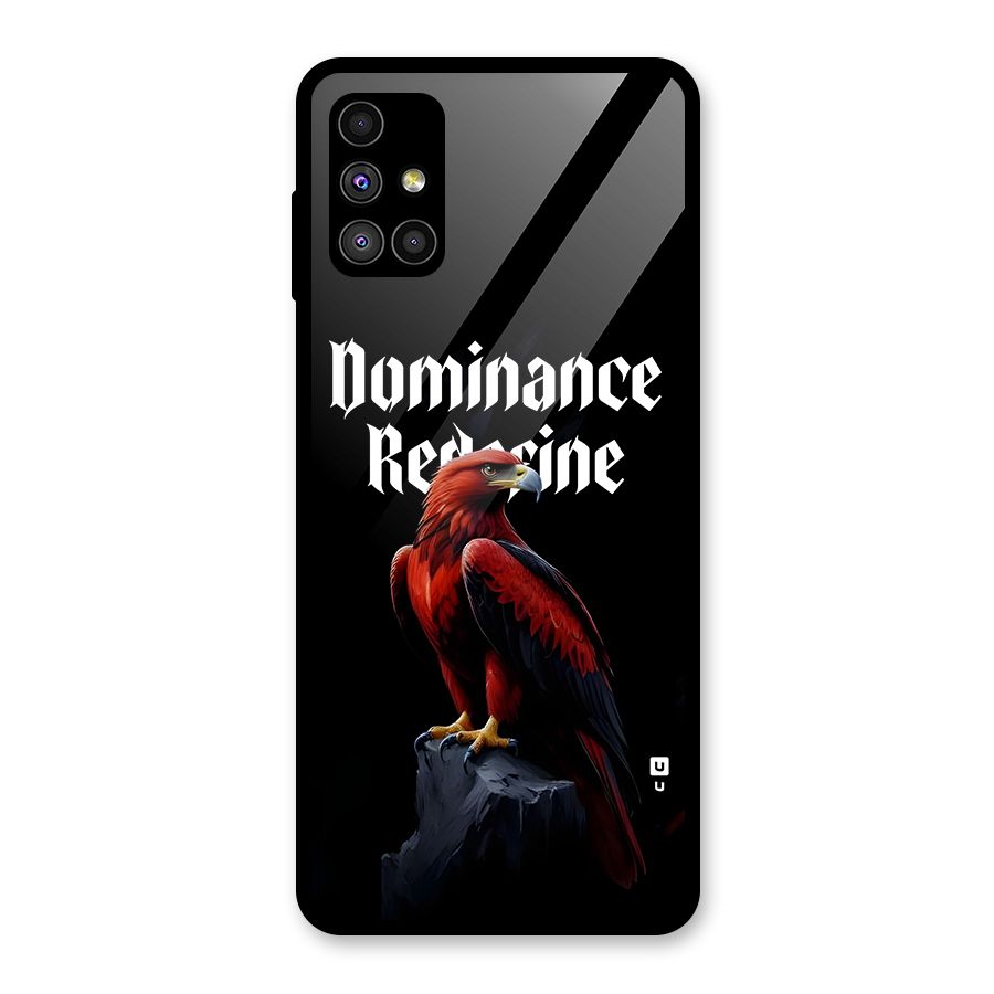 Dominance Eagle Glass Back Case for Galaxy M51