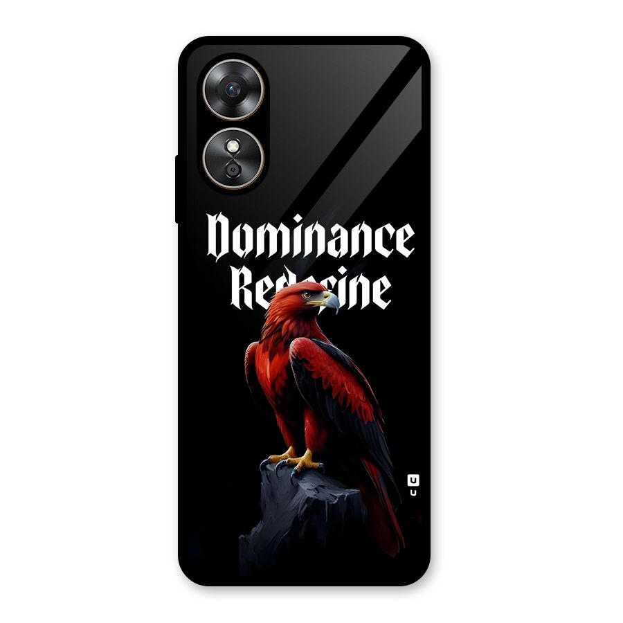 Dominance Eagle Glass Back Case for Oppo A17