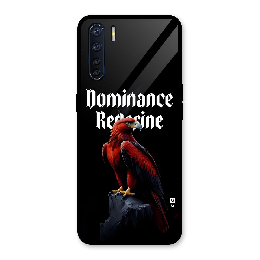 Dominance Eagle Glass Back Case for Oppo F15