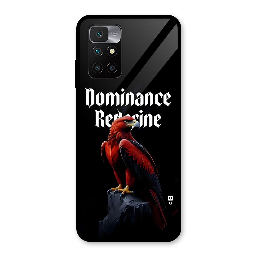 Dominance Eagle Glass Back Case for Redmi 10 Prime