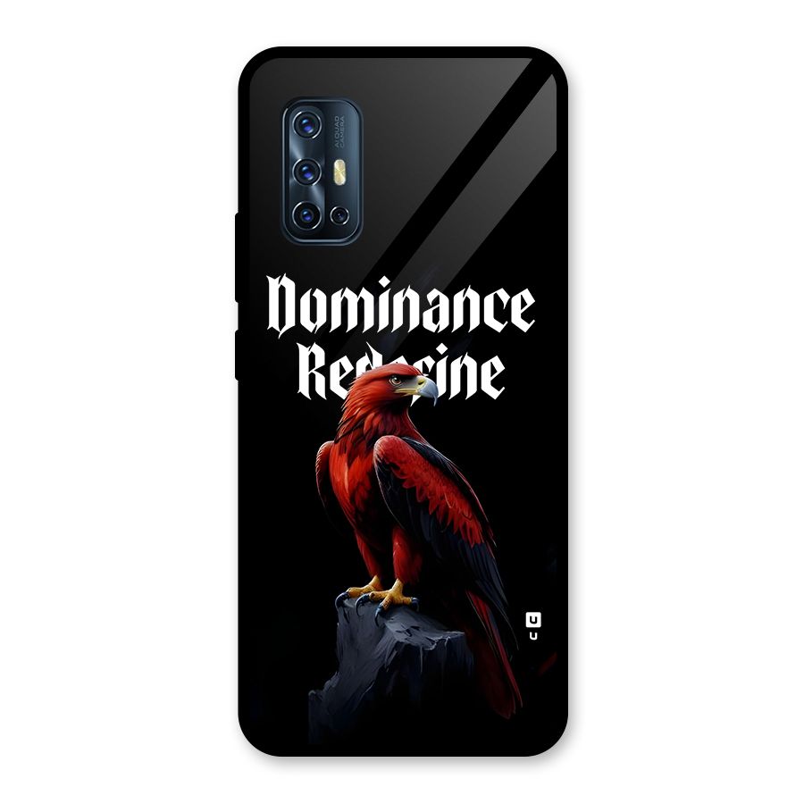 Dominance Eagle Glass Back Case for Vivo V17