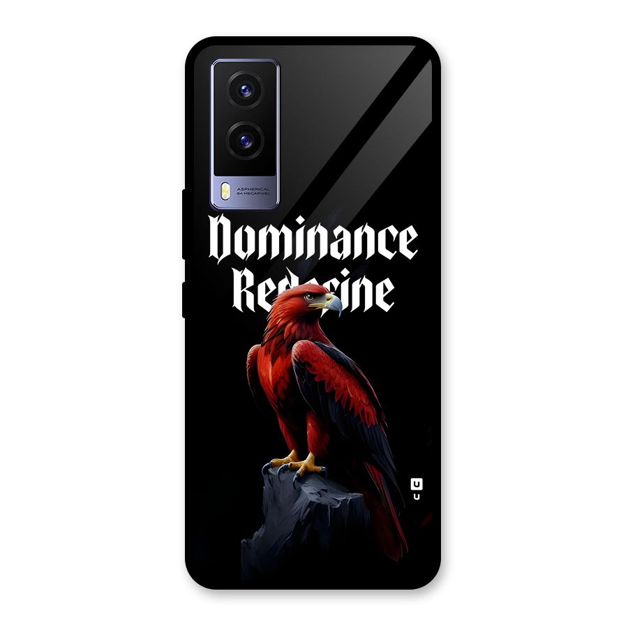 Dominance Eagle Glass Back Case for Vivo V21e 5G