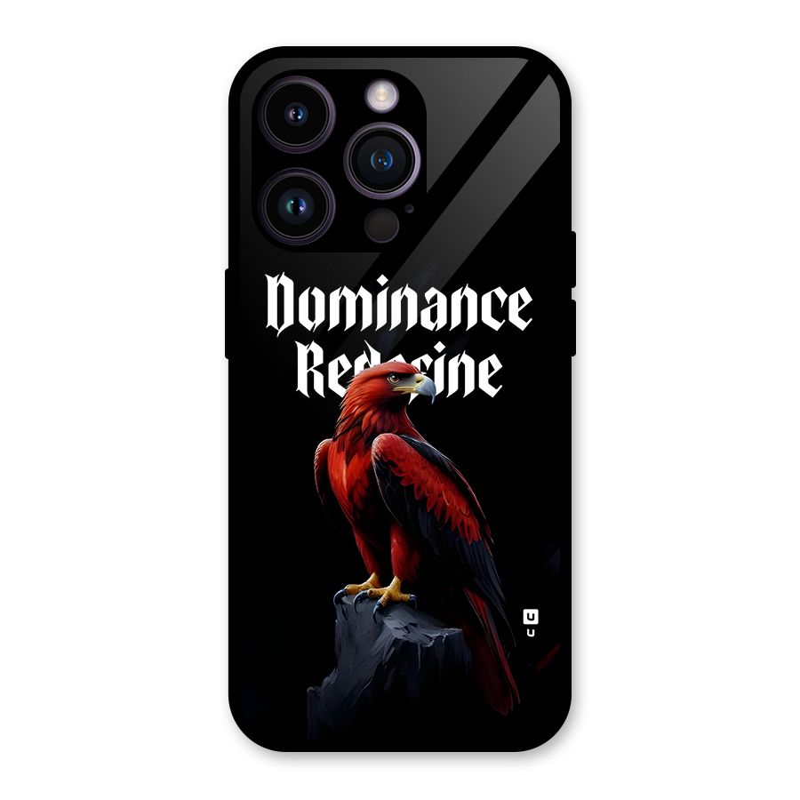 Dominance Eagle Glass Back Case for iPhone 14 Pro