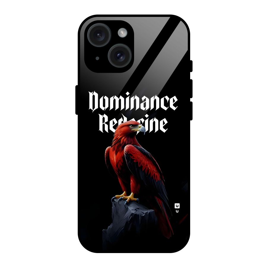 Dominance Eagle Glass Back Case for iPhone 15