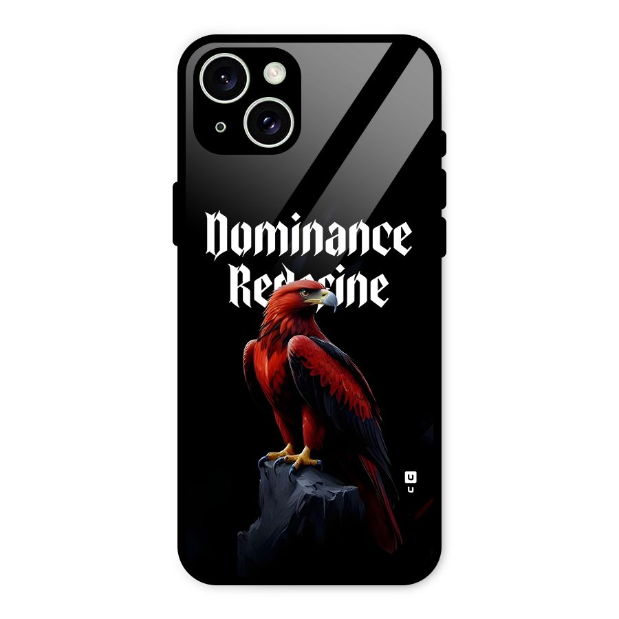 Dominance Eagle Glass Back Case for iPhone 15 Plus