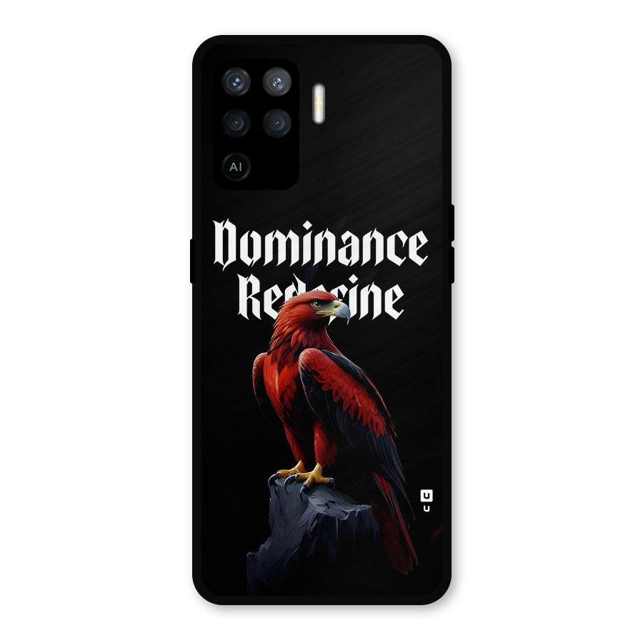 Dominance Eagle Metal Back Case for Oppo F19 Pro