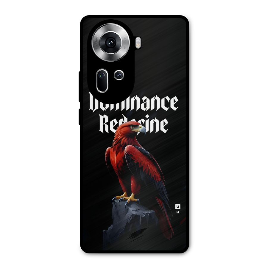 Dominance Eagle Metal Back Case for Oppo Reno11 5G