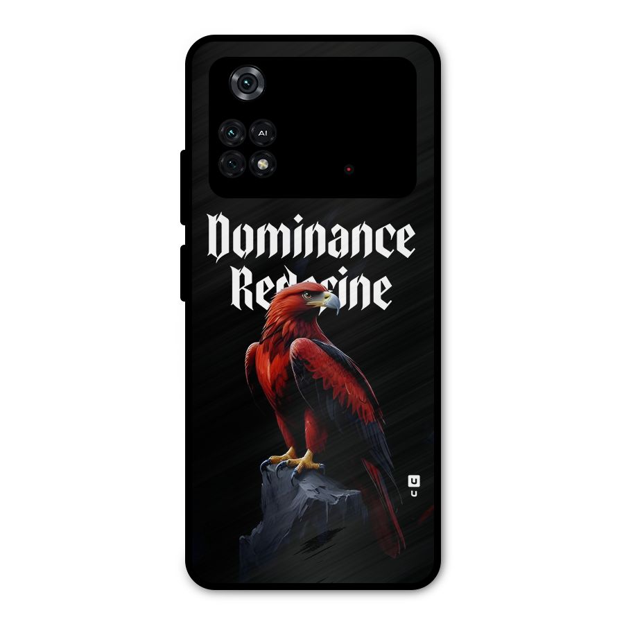 Dominance Eagle Metal Back Case for Poco M4 Pro 4G