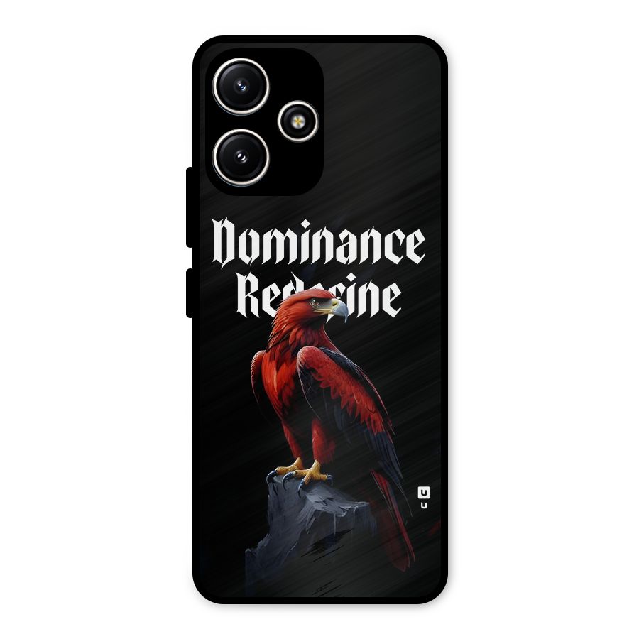 Dominance Eagle Metal Back Case for Poco M6 Pro