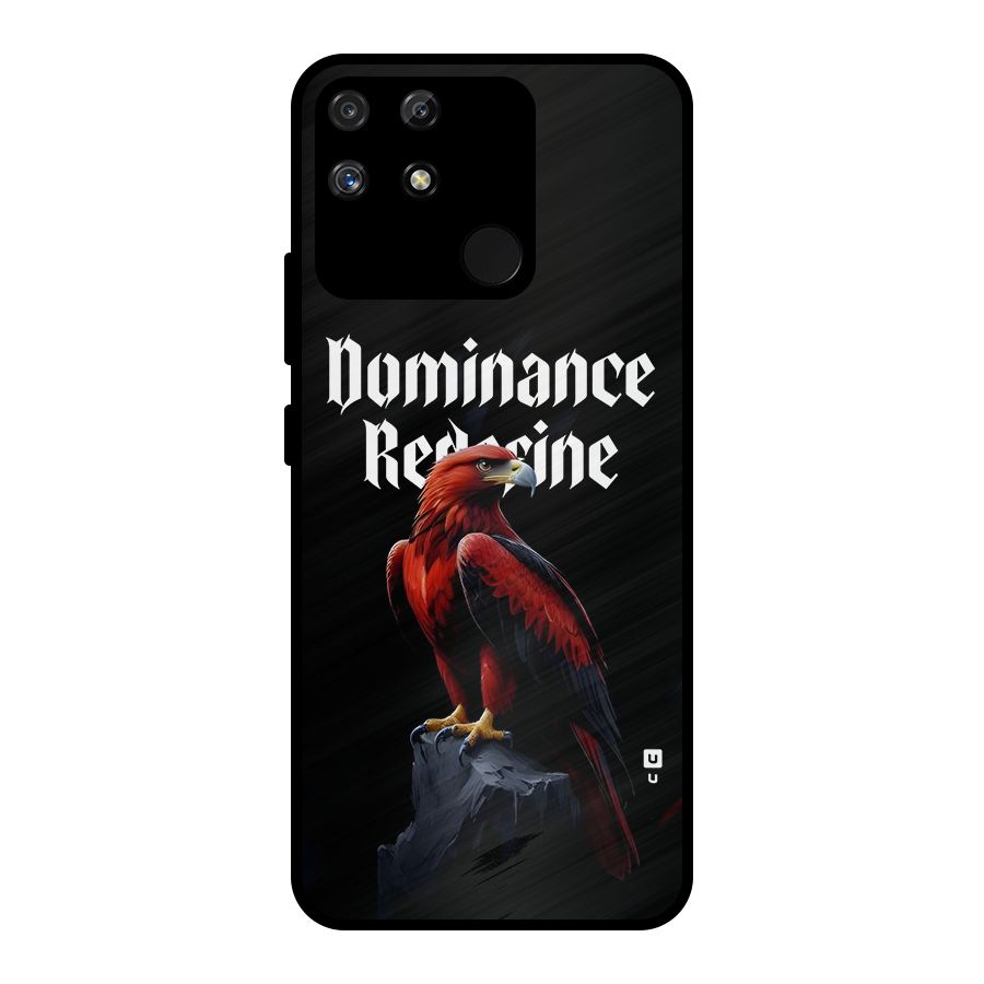 Dominance Eagle Metal Back Case for Realme Narzo 50A