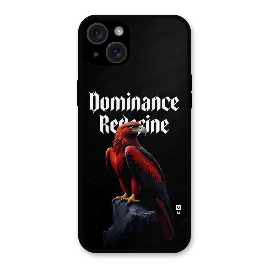 Dominance Eagle Metal Back Case for iPhone 15 Plus