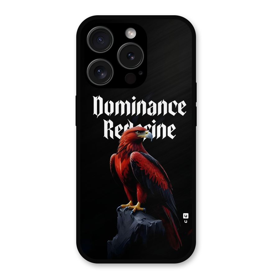 Dominance Eagle Metal Back Case for iPhone 15 Pro