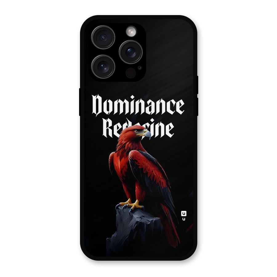 Dominance Eagle Metal Back Case for iPhone 15 Pro Max