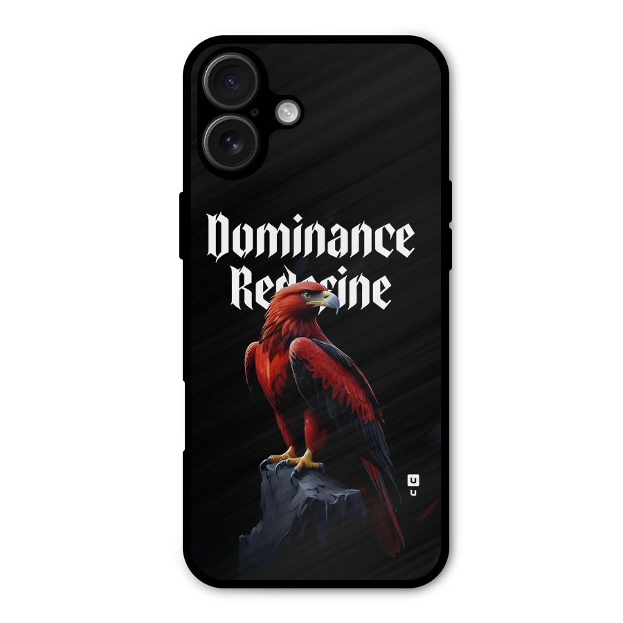 Dominance Eagle Metal Back Case for iPhone 16 Plus