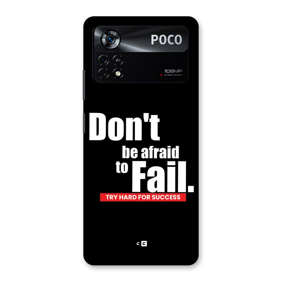 Dont Be Afriad Back Case for Poco X4 Pro 5G