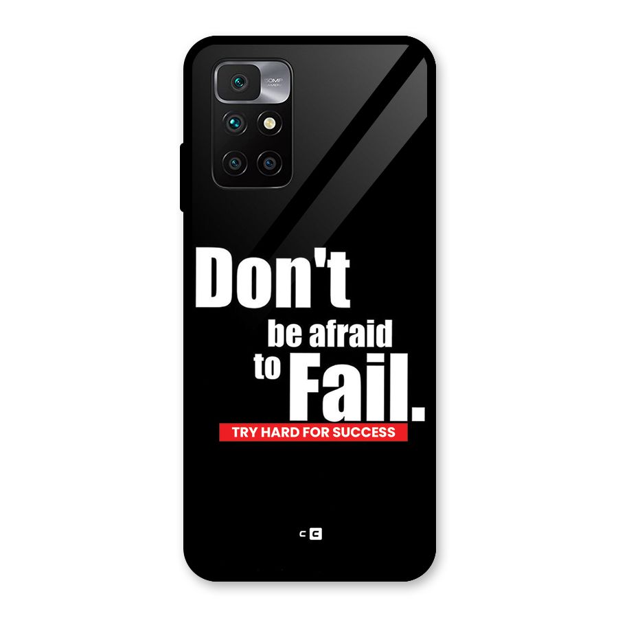 Dont Be Afriad Glass Back Case for Redmi 10 Prime