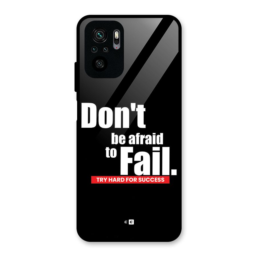 Dont Be Afriad Glass Back Case for Redmi Note 10S