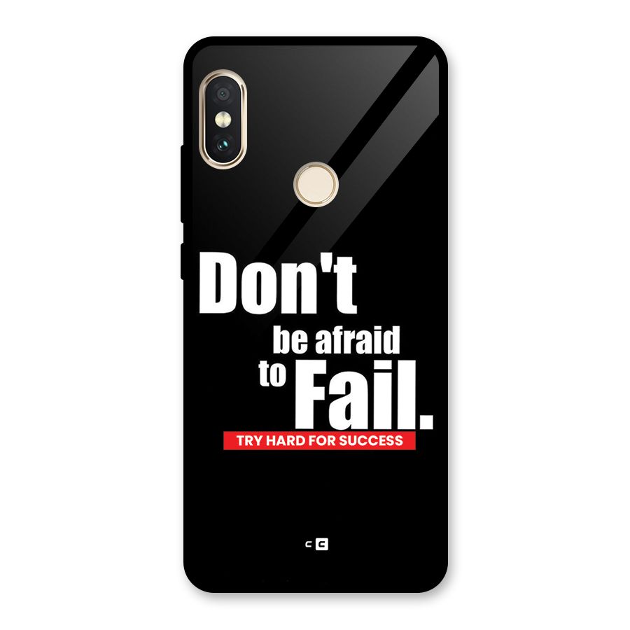 Dont Be Afriad Glass Back Case for Redmi Note 5 Pro