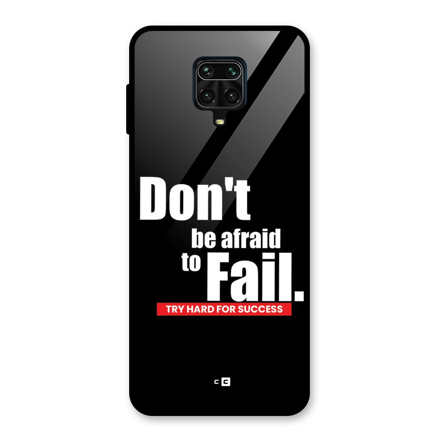 Dont Be Afriad Glass Back Case for Redmi Note 9 Pro