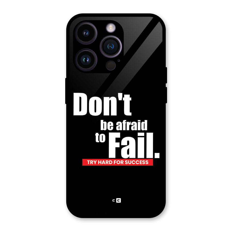 Dont Be Afriad Glass Back Case for iPhone 14 Pro