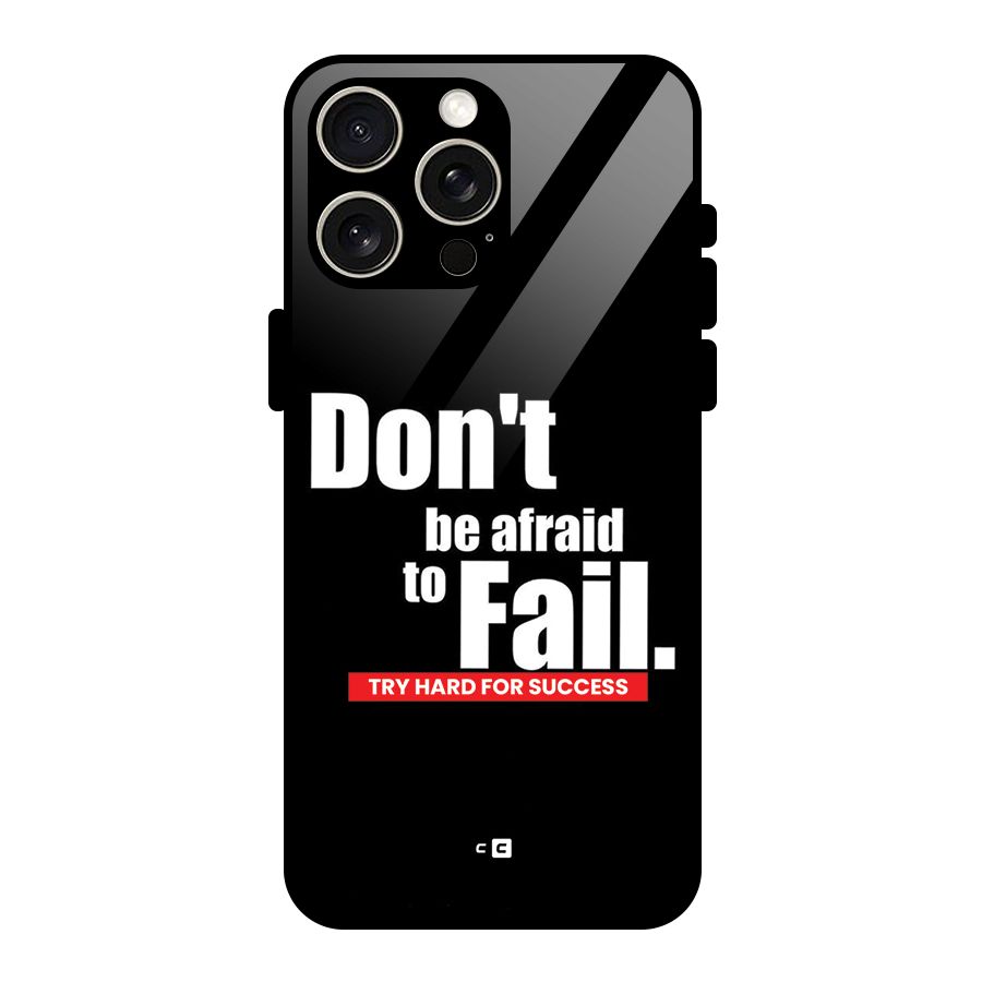 Dont Be Afriad Glass Back Case for iPhone 15 Pro Max
