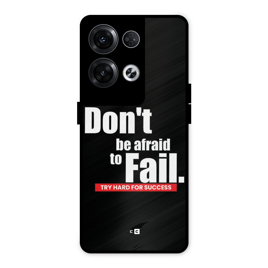 Dont Be Afriad Metal Back Case for Oppo Reno8 Pro 5G