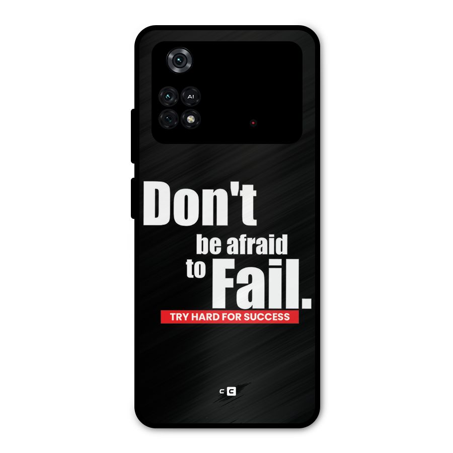 Dont Be Afriad Metal Back Case for Poco M4 Pro 4G