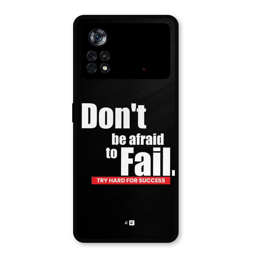 Dont Be Afriad Metal Back Case for Poco X4 Pro 5G