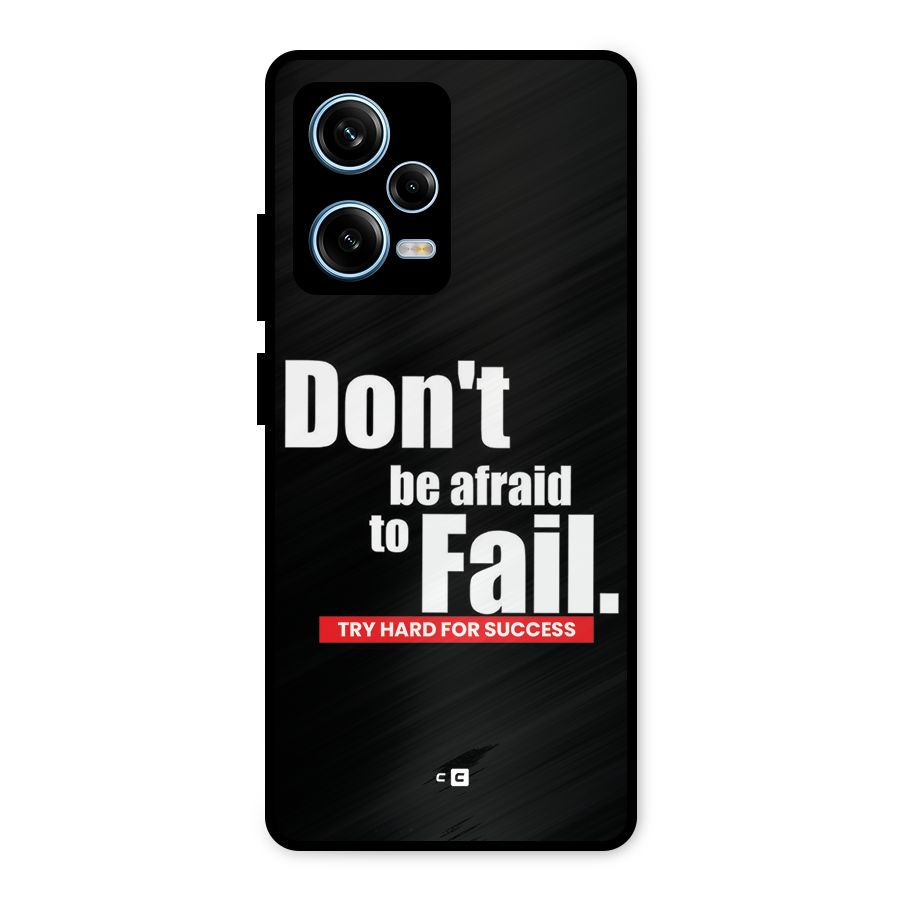 Dont Be Afriad Metal Back Case for Redmi Note 12 Pro