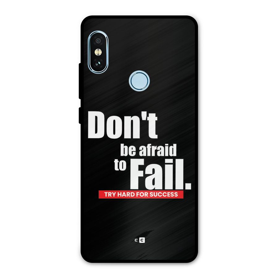 Dont Be Afriad Metal Back Case for Redmi Note 5 Pro