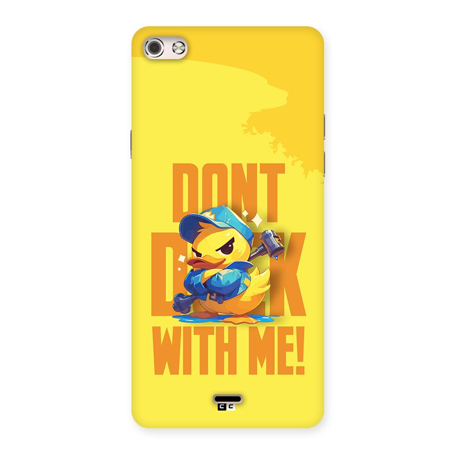Dont Duck With Me Back Case for Canvas Silver 5