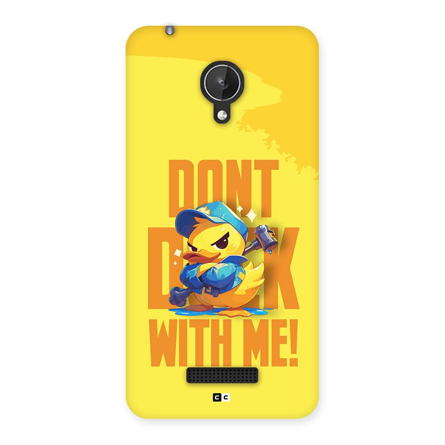 Dont Duck With Me Back Case for Canvas Spark Q380