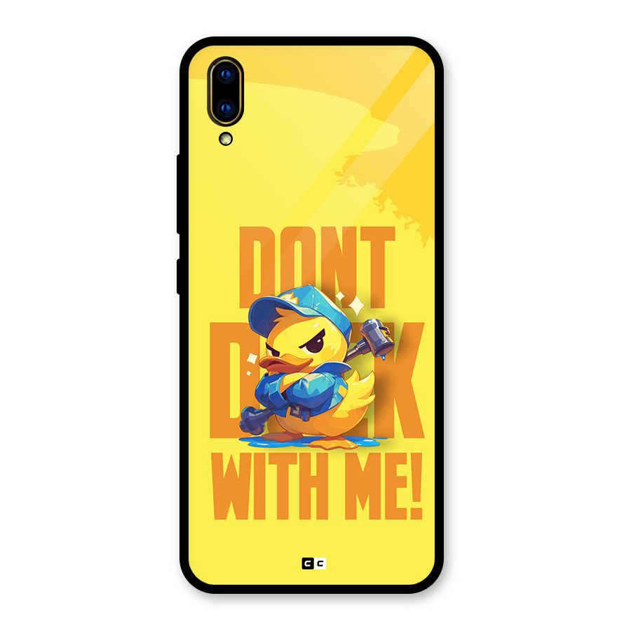 Dont Duck With Me Glass Back Case for Vivo V11 Pro