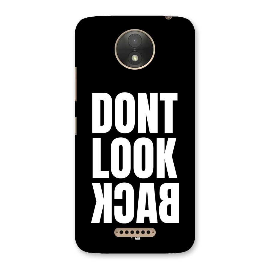 Dont Look Back Back Case for Moto C Plus