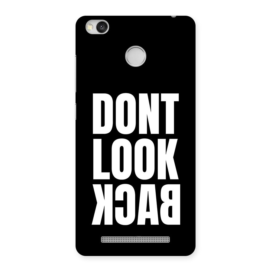 Dont Look Back Back Case for Redmi 3S Prime