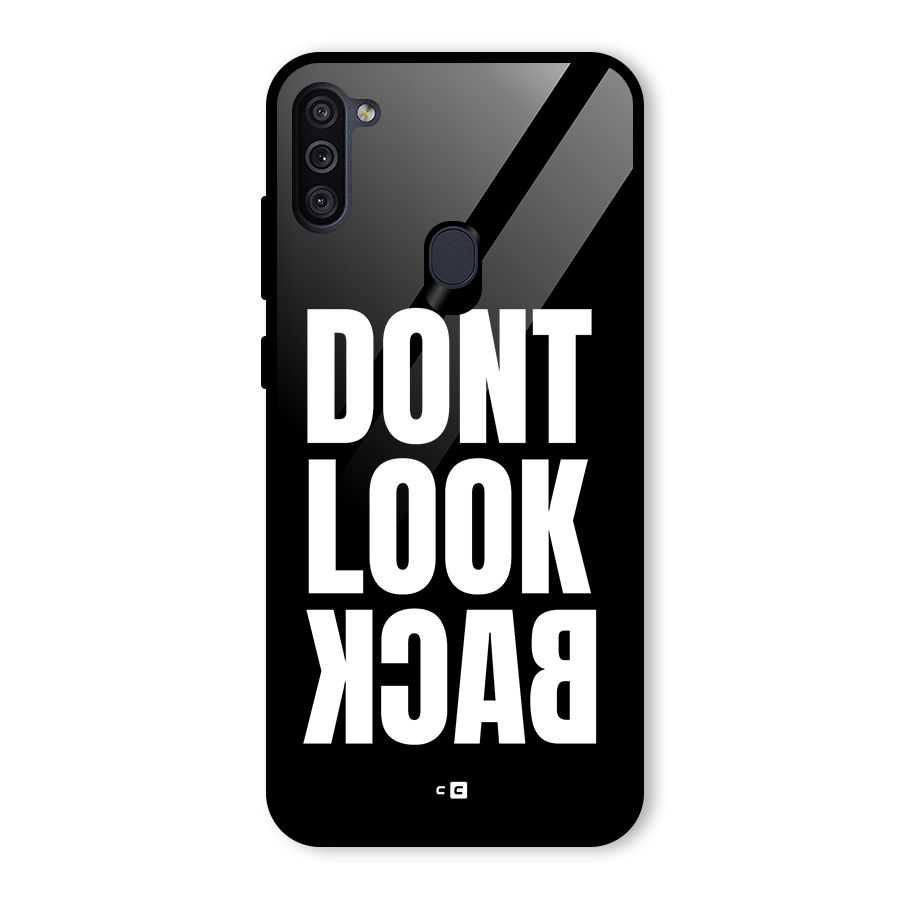 Dont Look Back Glass Back Case for Galaxy M11